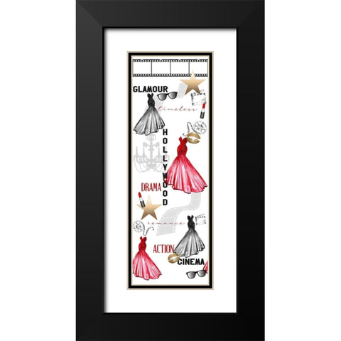 Hollywood Black Modern Wood Framed Art Print with Double Matting by Bailey, Ann