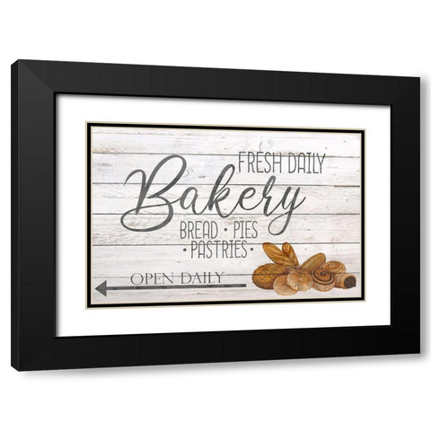 Bakery Fresh Black Modern Wood Framed Art Print with Double Matting by Bailey, Ann