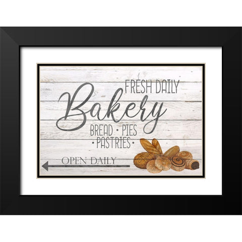 Bakery Fresh Black Modern Wood Framed Art Print with Double Matting by Bailey, Ann
