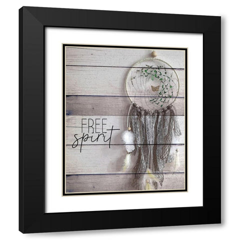 Free Spirit Black Modern Wood Framed Art Print with Double Matting by Bailey, Ann