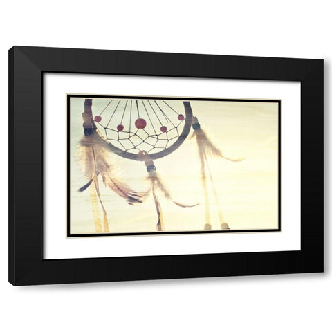 Follow Your Dreams Catcher Black Modern Wood Framed Art Print with Double Matting by Bailey, Ann