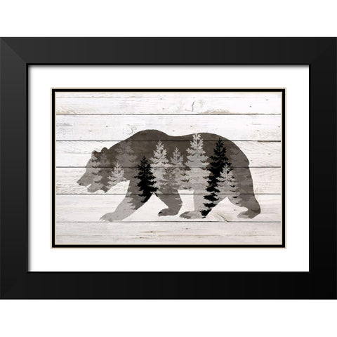 Into the Forest 1 Black Modern Wood Framed Art Print with Double Matting by Bailey, Ann