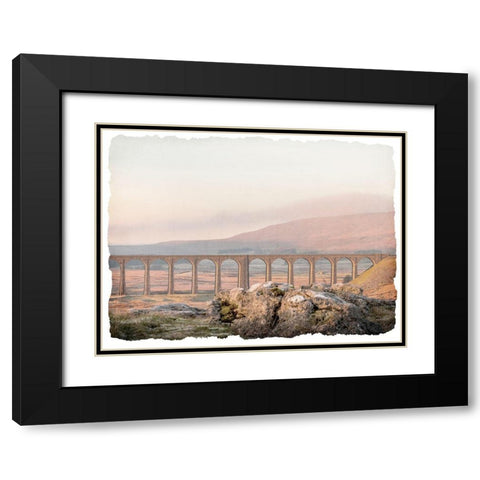 Across the Plains Black Modern Wood Framed Art Print with Double Matting by Bailey, Ann