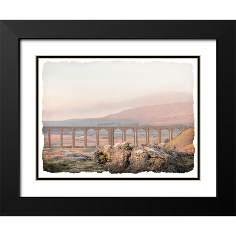 Across the Plains Black Modern Wood Framed Art Print with Double Matting by Bailey, Ann