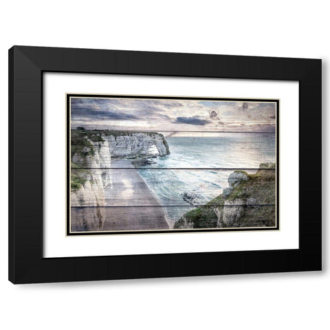Cliff View Black Modern Wood Framed Art Print with Double Matting by Bailey, Ann