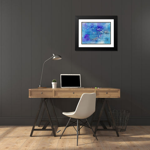 Purple Hue Black Modern Wood Framed Art Print with Double Matting by Bailey, Ann