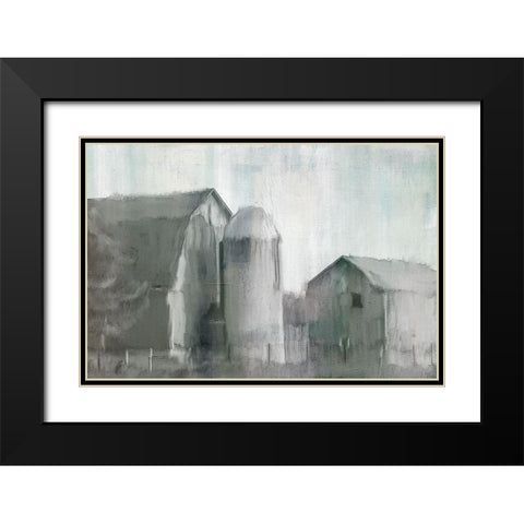 Hazy Farm Life Black Modern Wood Framed Art Print with Double Matting by Bailey, Ann