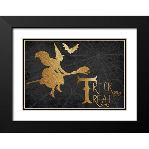 Trick or Treat Black Modern Wood Framed Art Print with Double Matting by Bailey, Ann