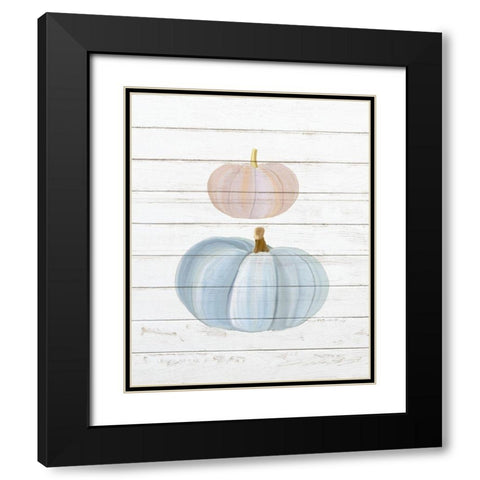 Pumpkins 1 Black Modern Wood Framed Art Print with Double Matting by Bailey, Ann