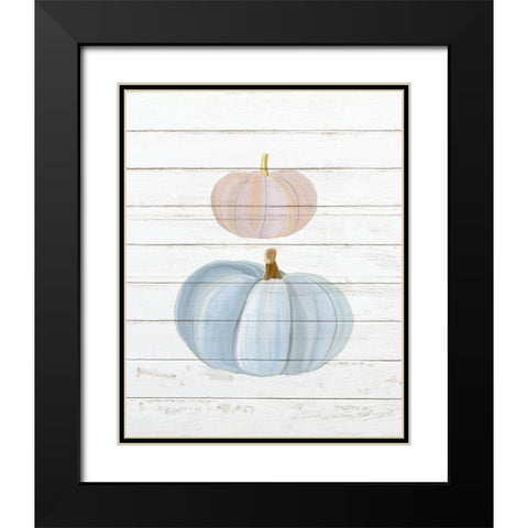 Pumpkins 1 Black Modern Wood Framed Art Print with Double Matting by Bailey, Ann