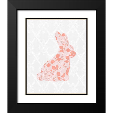 Bunny 1 Black Modern Wood Framed Art Print with Double Matting by Bailey, Ann