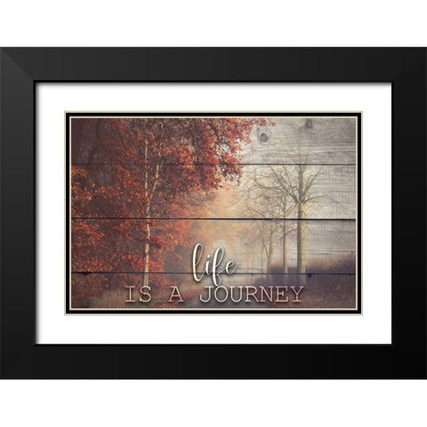 A Journey Black Modern Wood Framed Art Print with Double Matting by Bailey, Ann