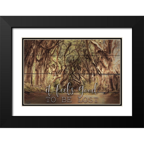 It Feels Good Black Modern Wood Framed Art Print with Double Matting by Bailey, Ann