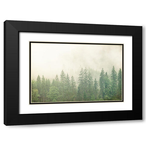 Adventure is Worthwhile Black Modern Wood Framed Art Print with Double Matting by Bailey, Ann
