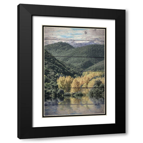 Let The Adventure Black Modern Wood Framed Art Print with Double Matting by Bailey, Ann
