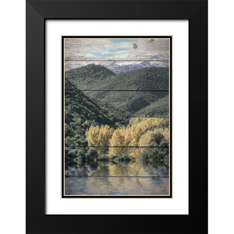 Let The Adventure Black Modern Wood Framed Art Print with Double Matting by Bailey, Ann