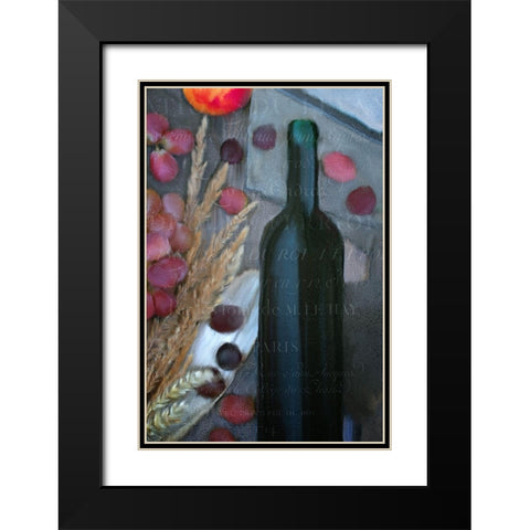 Harvest 1 Black Modern Wood Framed Art Print with Double Matting by Bailey, Ann