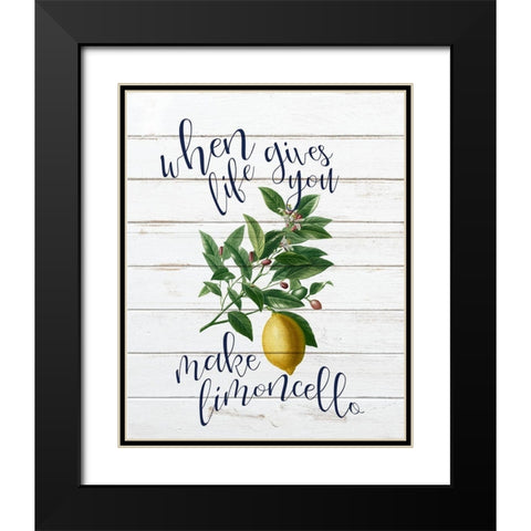 When Life 1 Black Modern Wood Framed Art Print with Double Matting by Bailey, Ann