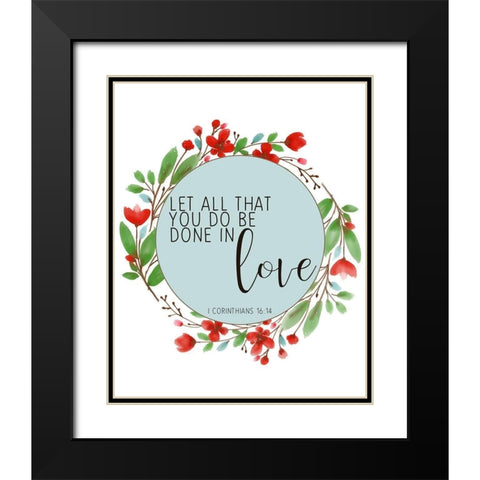 All that You Do Black Modern Wood Framed Art Print with Double Matting by Bailey, Ann