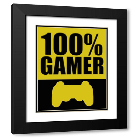 100 Gamer Black Modern Wood Framed Art Print with Double Matting by Bailey, Ann