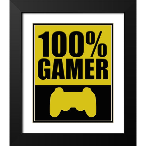 100 Gamer Black Modern Wood Framed Art Print with Double Matting by Bailey, Ann