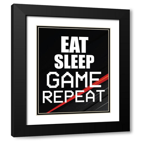 Gamer 2 Black Modern Wood Framed Art Print with Double Matting by Bailey, Ann