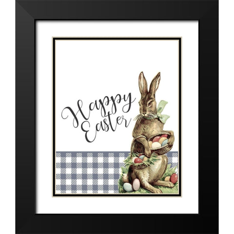 Happy Easter 1 Black Modern Wood Framed Art Print with Double Matting by Bailey, Ann