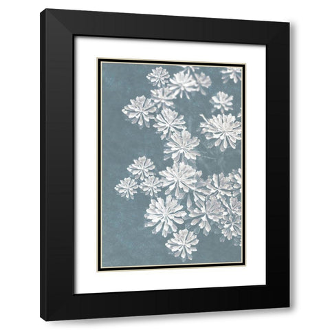 Blooms Falling 2_v2 Black Modern Wood Framed Art Print with Double Matting by Bailey, Ann