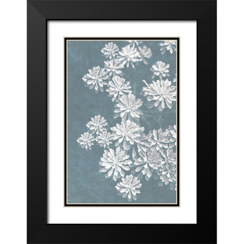 Blooms Falling 2_v2 Black Modern Wood Framed Art Print with Double Matting by Bailey, Ann