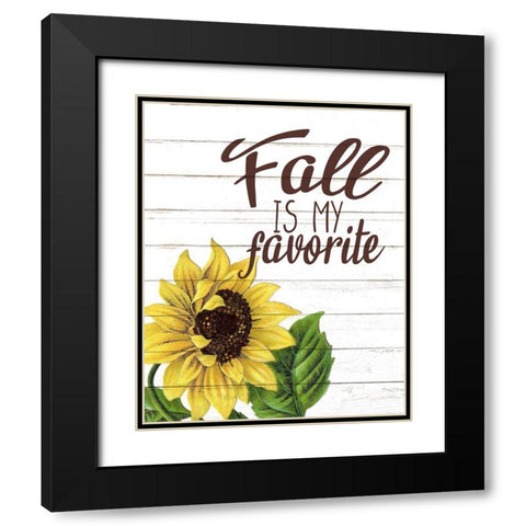 Fall Is Black Modern Wood Framed Art Print with Double Matting by Bailey, Ann