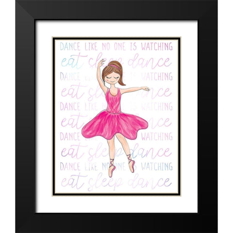 Always Dance 2 Black Modern Wood Framed Art Print with Double Matting by Bailey, Ann