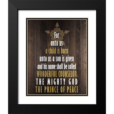 The Prince of Peace Black Modern Wood Framed Art Print with Double Matting by Bailey, Ann