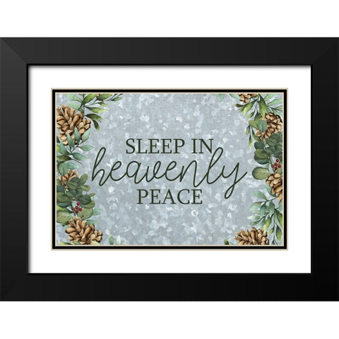 Heavenly Peace Black Modern Wood Framed Art Print with Double Matting by Bailey, Ann