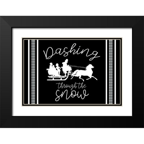 Dashing Black Modern Wood Framed Art Print with Double Matting by Bailey, Ann