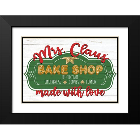 Mrs Claus Black Modern Wood Framed Art Print with Double Matting by Bailey, Ann