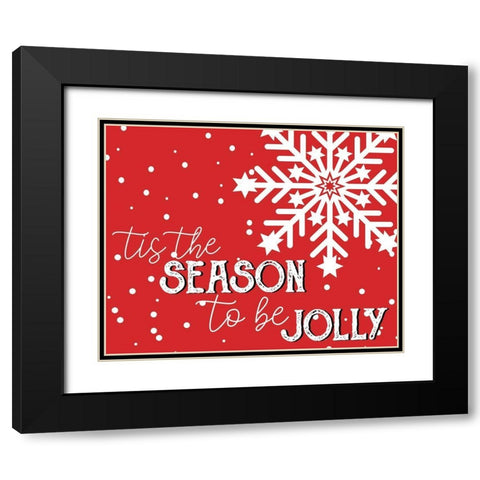 Jolly Black Modern Wood Framed Art Print with Double Matting by Bailey, Ann