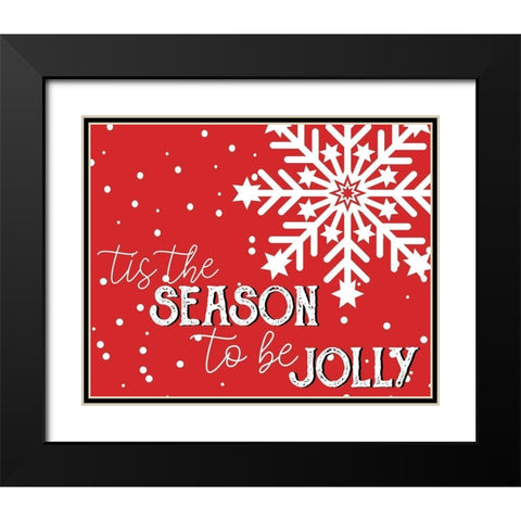 Jolly Black Modern Wood Framed Art Print with Double Matting by Bailey, Ann