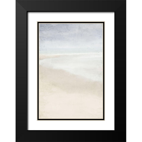 Beach Walk Black Modern Wood Framed Art Print with Double Matting by Bailey, Ann