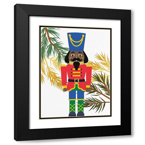 Bright Nutcracker 2 v2 Black Modern Wood Framed Art Print with Double Matting by Bailey, Ann