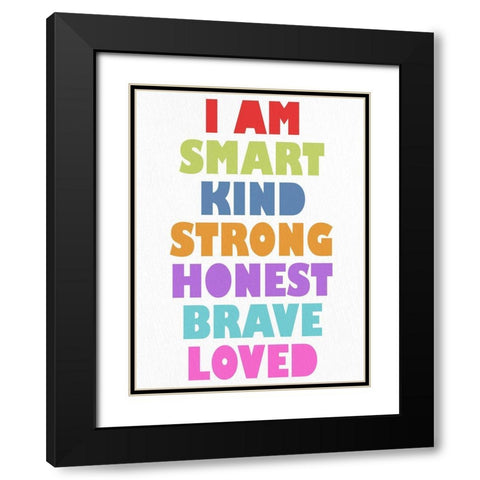 I Am Smart 2 Black Modern Wood Framed Art Print with Double Matting by Bailey, Ann