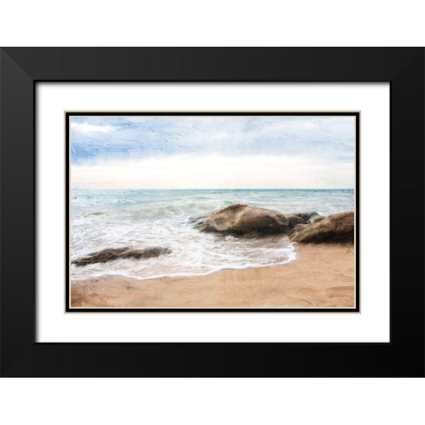 North Shore Black Modern Wood Framed Art Print with Double Matting by Bailey, Ann