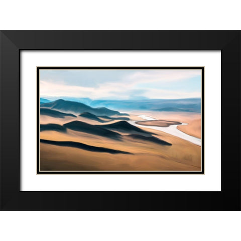 Prairie Black Modern Wood Framed Art Print with Double Matting by Bailey, Ann