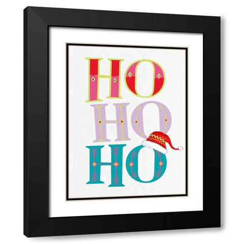 Ho Black Modern Wood Framed Art Print with Double Matting by Bailey, Ann