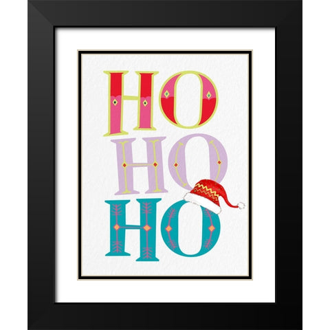 Ho Black Modern Wood Framed Art Print with Double Matting by Bailey, Ann
