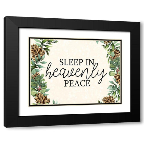 Sleep In Black Modern Wood Framed Art Print with Double Matting by Bailey, Ann