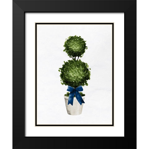 Topiaries 1 Black Modern Wood Framed Art Print with Double Matting by Bailey, Ann