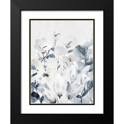 Wildflowers 1 Black Modern Wood Framed Art Print with Double Matting by Bailey, Ann