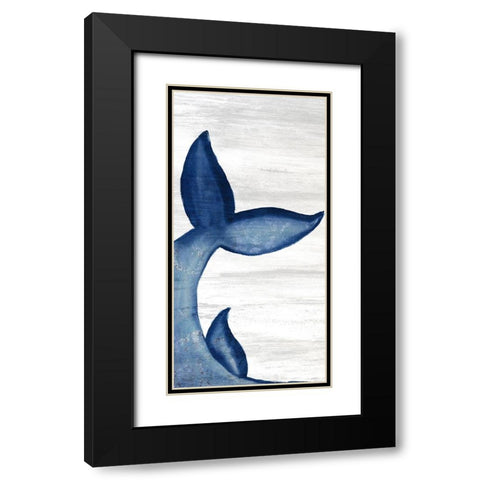 Whale Tails 1 Black Modern Wood Framed Art Print with Double Matting by Bailey, Ann