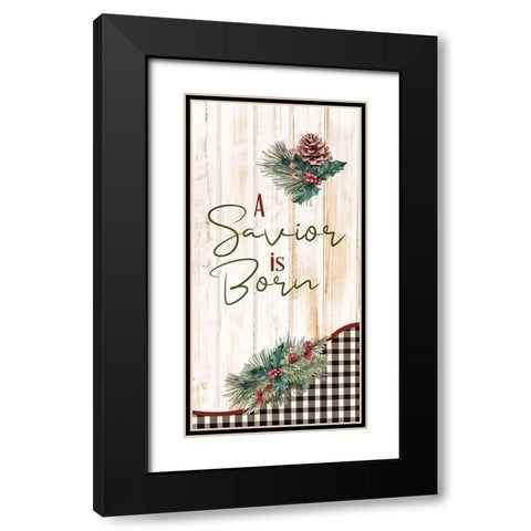 A Savior Black Modern Wood Framed Art Print with Double Matting by Bailey, Ann