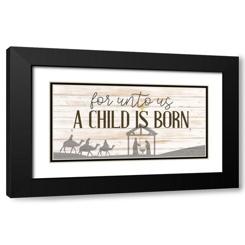 A Child Black Modern Wood Framed Art Print with Double Matting by Bailey, Ann